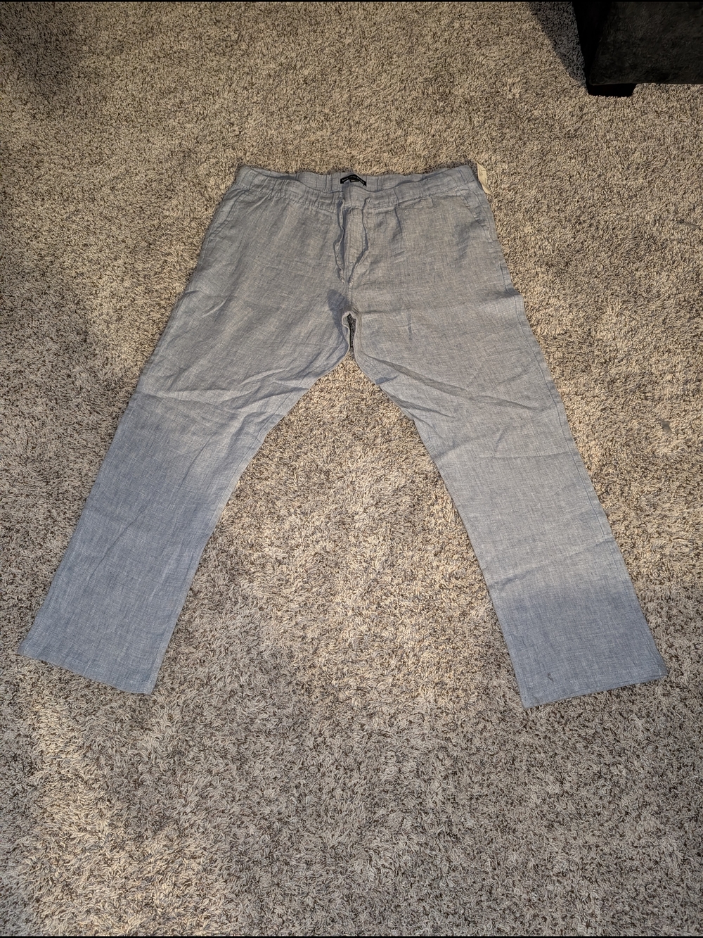 Saks Fifth Avenue Light Gray Linen Pants